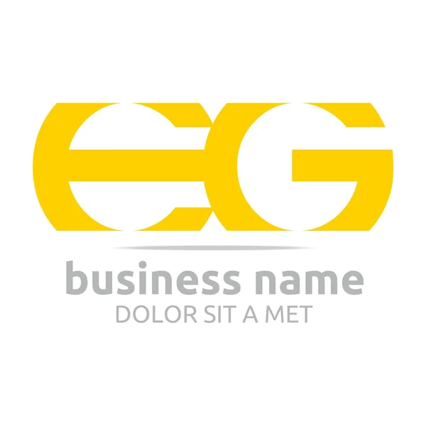 Logo letter E combination G lettemark design vector — Stockový vektor