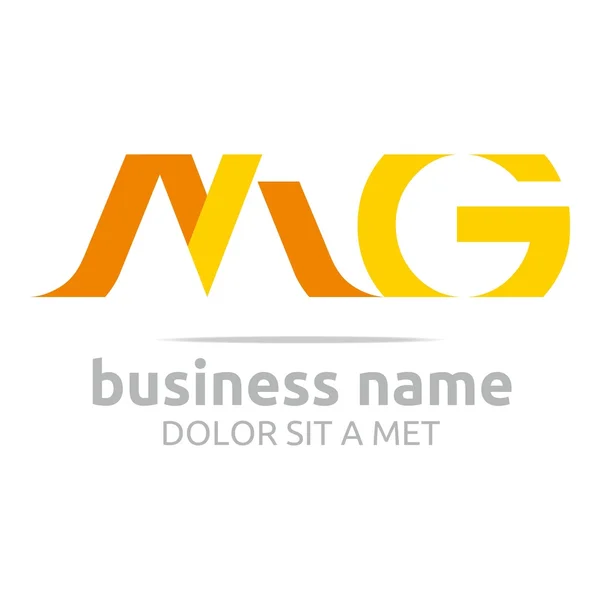 Logotipo letra M combinação G lettemark design vector —  Vetores de Stock