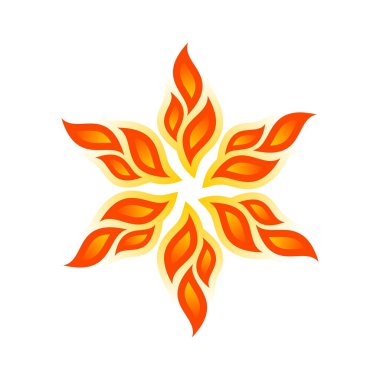 Logo alev ateş tasarım lüks logo tasarlamak vektör