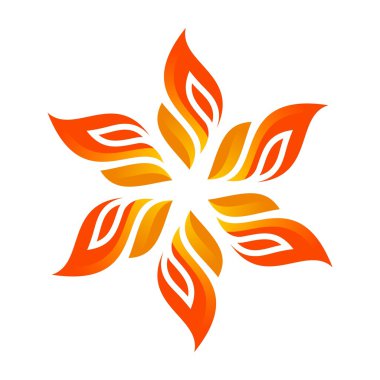 Logo alev ateş tasarım lüks logo tasarlamak vektör