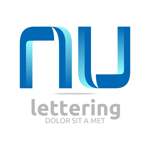 Logo alfabet litery streszczenie połączenie kształt wektor — Wektor stockowy