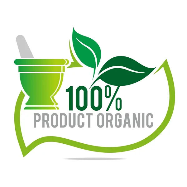 Logo pharmacy mashed drugs organic product icon vector — 图库矢量图片