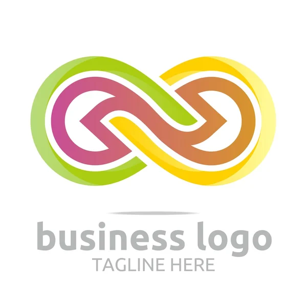 Logotipo infinito empresa empresa corporativa letra s vector — Vector de stock