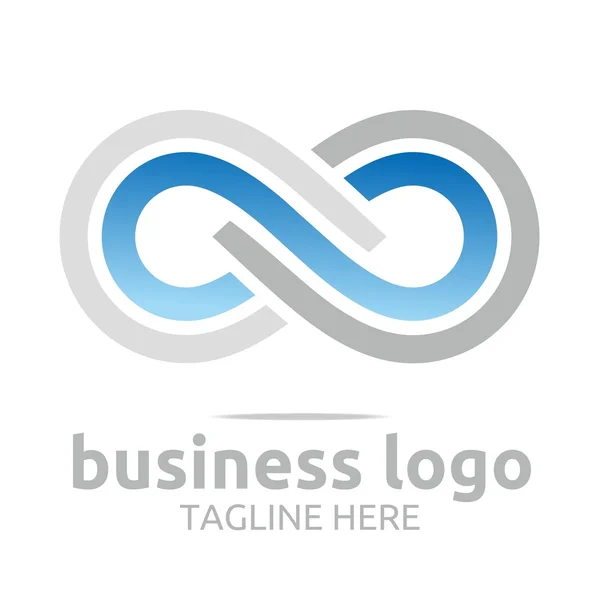 Logotipo infinito empresa empresa corporativa letra s vector — Archivo Imágenes Vectoriales