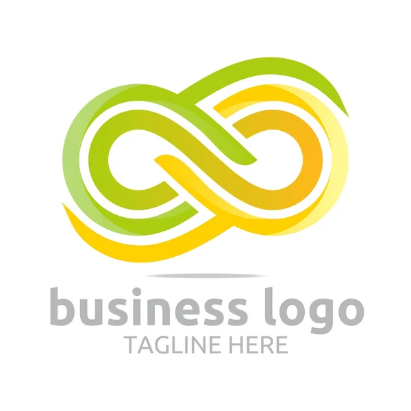 Abstract logo bussines infinity company corporate vector — Stock Vector