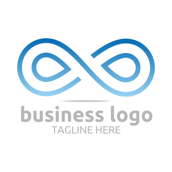 Logo astratto bussines infinity company corporate vector — Vettoriale Stock