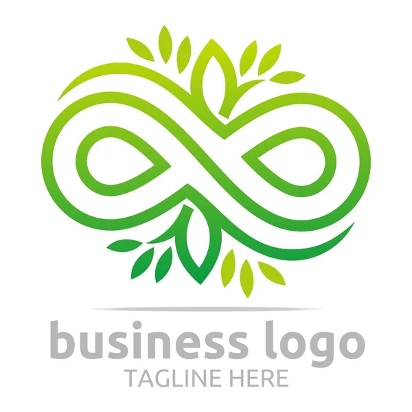 Logo astratto bussines infinity company corporate vector — Vettoriale Stock