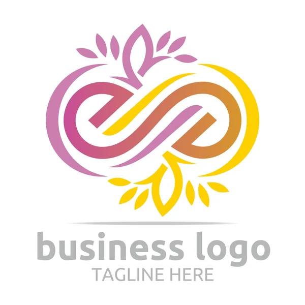 Logotipo abstracto empresas infinito empresa vector corporativo — Archivo Imágenes Vectoriales