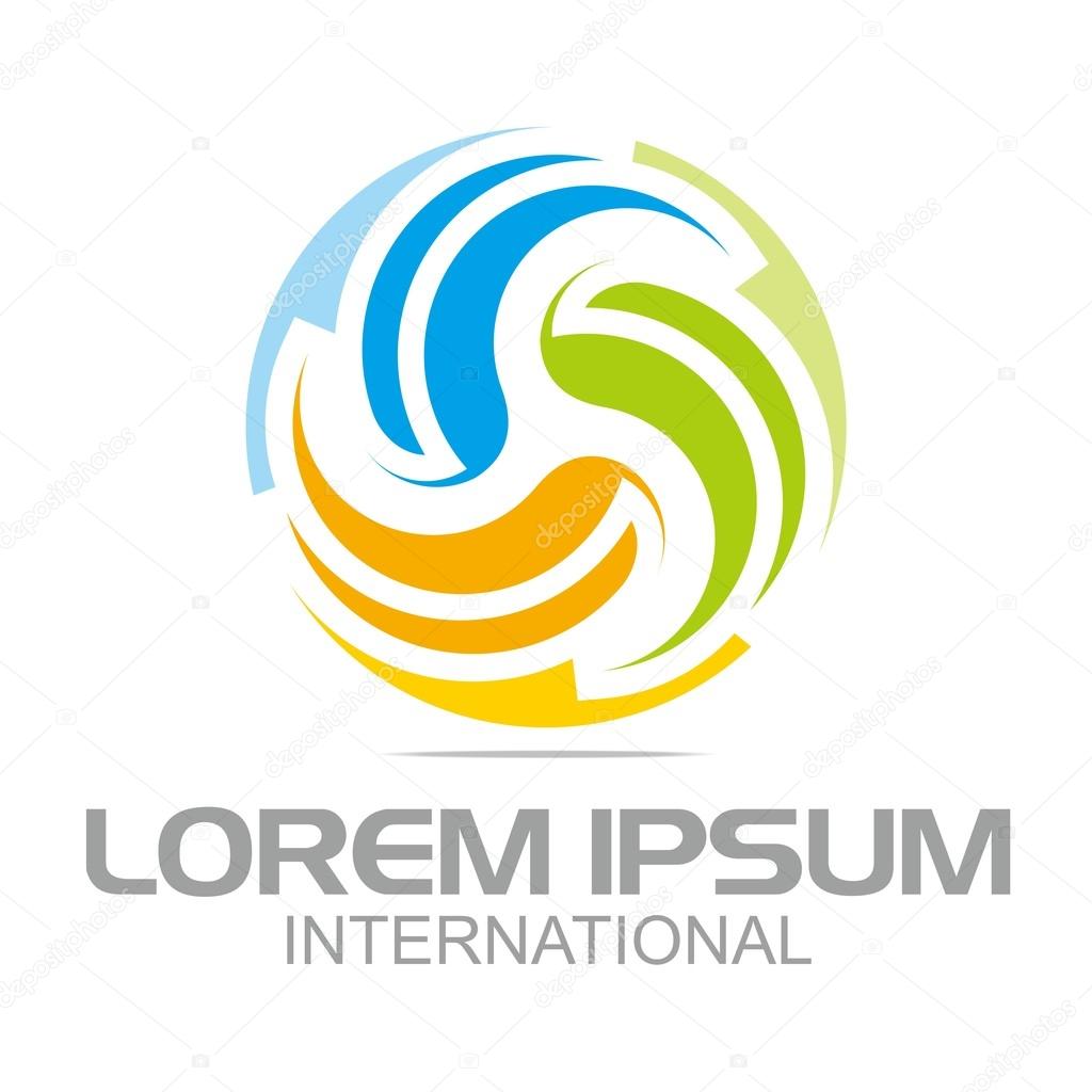 Rotation, wheel, spin, color, logo, design, symbol, icon, element, bussines, circle, round, tornados, twister, whirl, rotation, circular