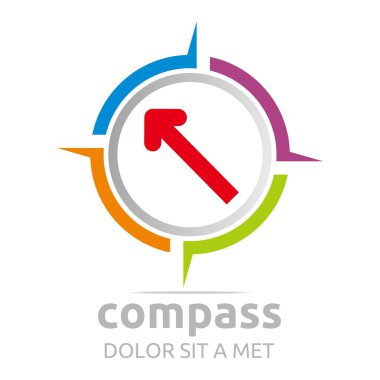 Logo tasarım simgesi yönünde yer tasarlamak vektör