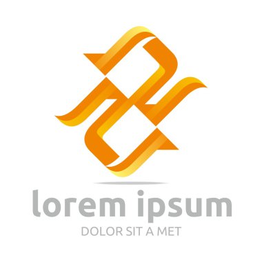 Logo abstract infinity line letter s corporation vector