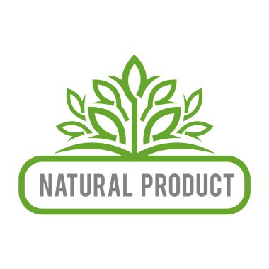 Logo doğal ürün organik sağlıklı Bahçe tasarlamak vektör