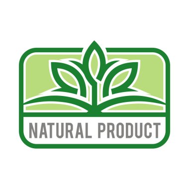 Logo doğal ürün organik sağlıklı Bahçe tasarlamak vektör