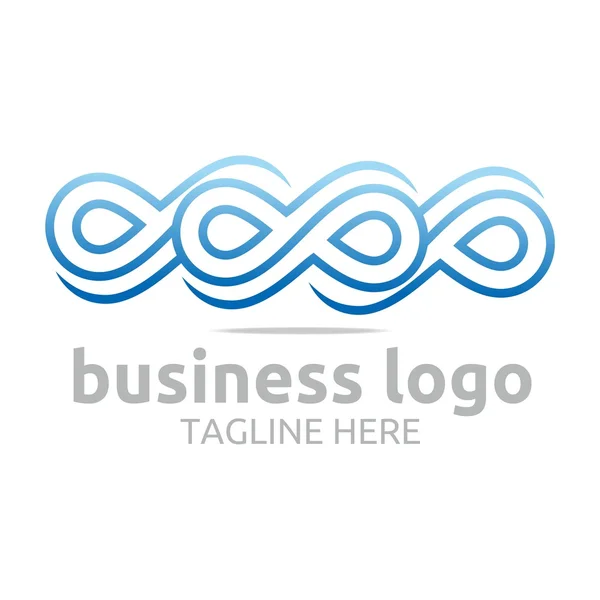 Abstract logo bussines infinity company corporate vector — Stock Vector