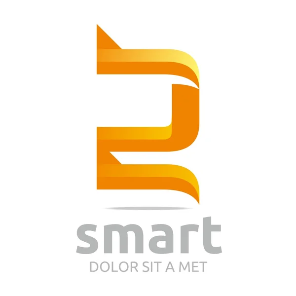 Logotipo letra s combinação 2 lettemark design vector — Vetor de Stock