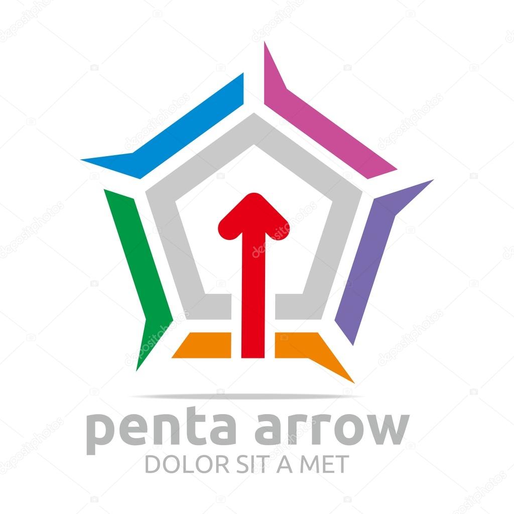 Abstract, area, arrow, blue, business, penta, company, compass, deraction, direction, district, pointer, position, purple, purpose, sign, symbol, vector,