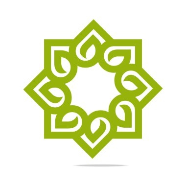 Logo go greening sembol simge vektör yeşil yaprak