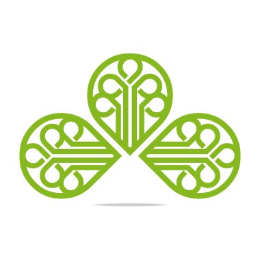 Logo go green leaf greening symbol icon vector clipart