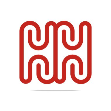 Soyut logo turuncu c s kemer eleman tasarım vektör