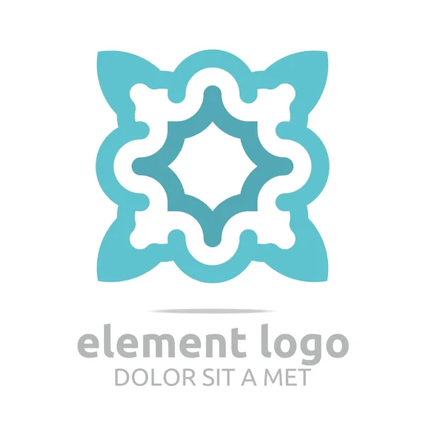 Logo bunte Elemente Linien Design abstrakter Vektor — Stockvektor
