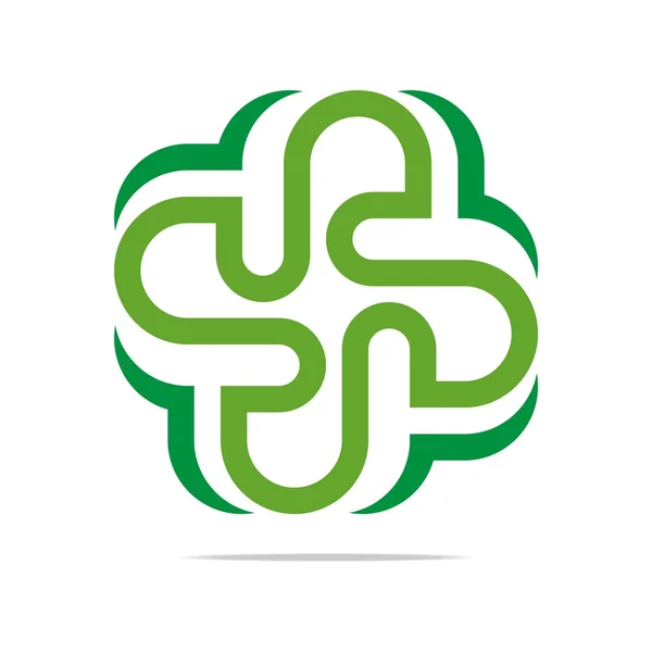 Abstraktes Logo Blume Elemente Linien Design abstrakter Vektor — Stockvektor