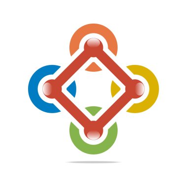 Abstract Logo Letter Circle Arrow Design Icon Element Vector