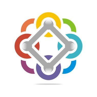 Abstract Logo Letter Circle Arrow Design Icon Element Vector