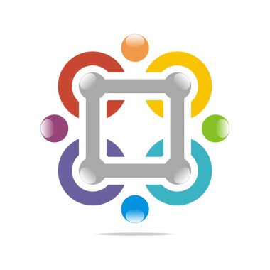 Abstract Logo Letter Circle Arrow Design Icon Element Vector