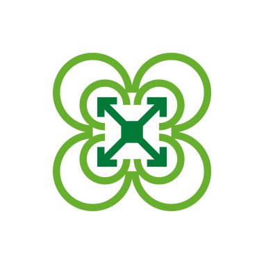 Logo Design Letter C Arrow Brown Icon Symbol Abstract Vector