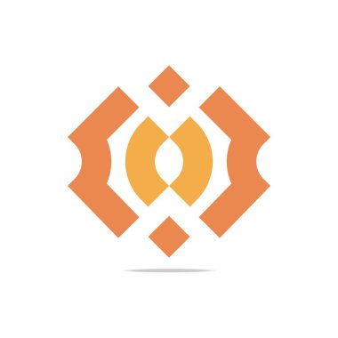 Logo Design Letter C Arrow Brown Icon Symbol Abstract Vector