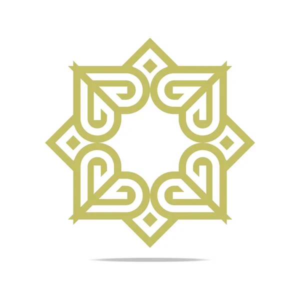 Logo Astratto Lettera G Amore Combinazione Design Elemento Simbolo Icona — Vettoriale Stock