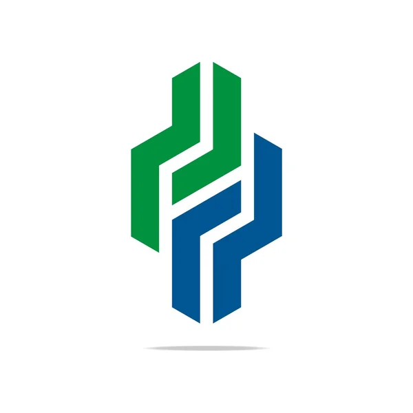 Logo Design Line Zigzag Symbol Icon Abstract Vector — Stock Vector
