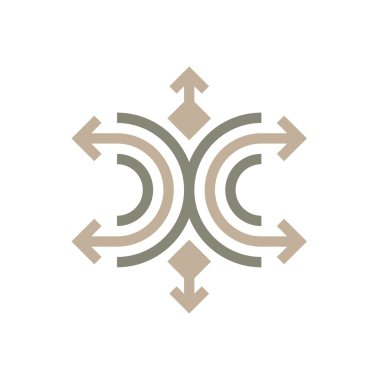 Logo Abstract Line Arrow Symbol Design Icon