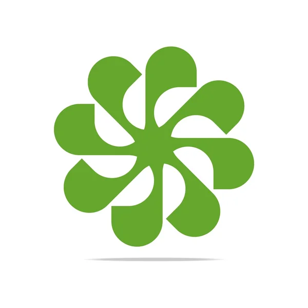 Abstract Logo Floral Design Symbol Icon Vector — Διανυσματικό Αρχείο