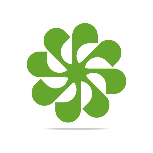 Абстрактный вектор цветочного дизайна логотипа
