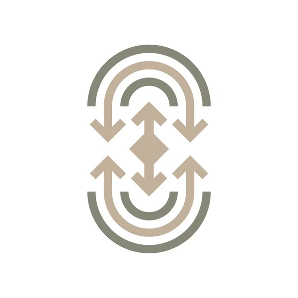 Logo Abstract Line Arrow Symbol Design Icon — 图库矢量图片