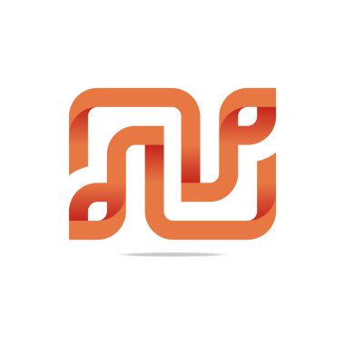 Logo Harfi Sonsuzluk Alfabesi Harf Tasarım Sembol Simgesi Özeti