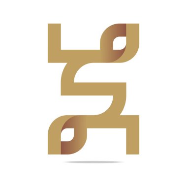 Logo Harfi Sonsuzluk Alfabesi Harf Tasarım Sembol Simgesi Özeti