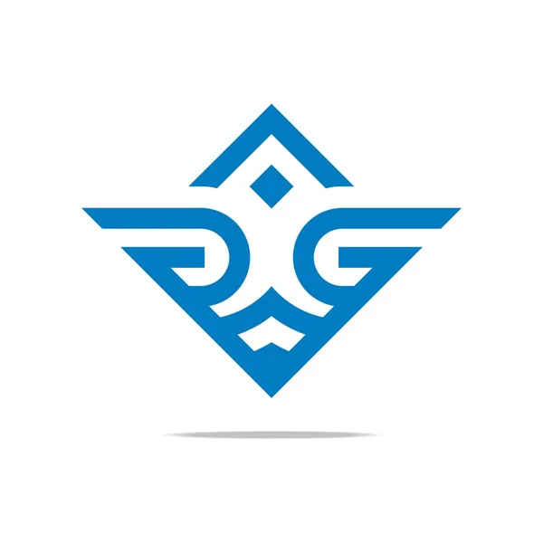 Logo abstrakt buchstabe g liebe kombination design element symbol symbol symbol — Stockvektor