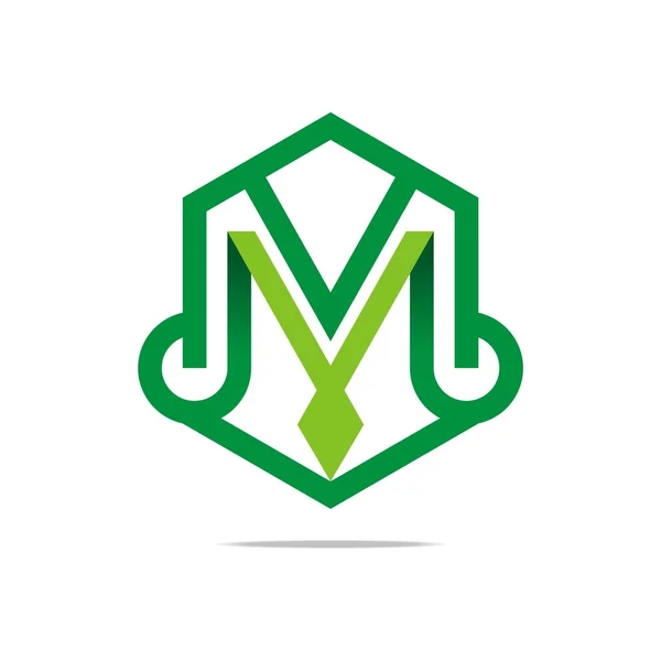 Logo Abstrato Carta N Combinação Elemento de Design Símbolo Ícone — Vetor de Stock