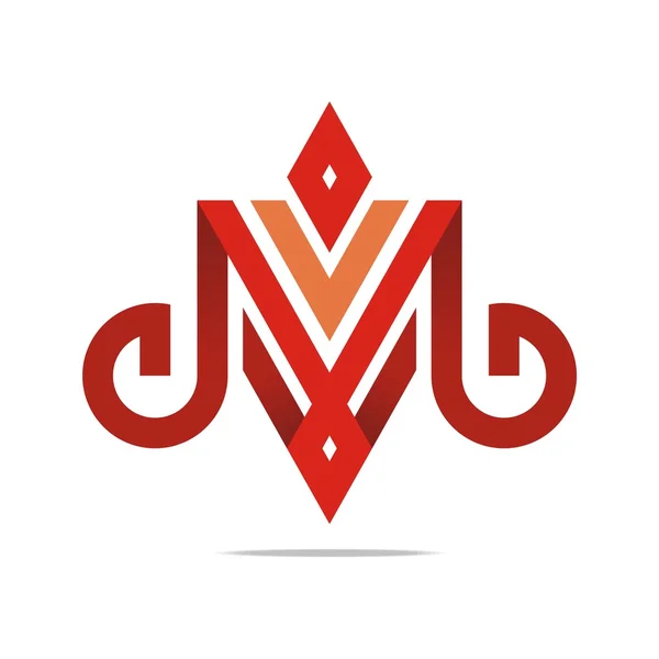 Logo abstracte Letter N combinatie Design Element symboolpictogram — Stockvector