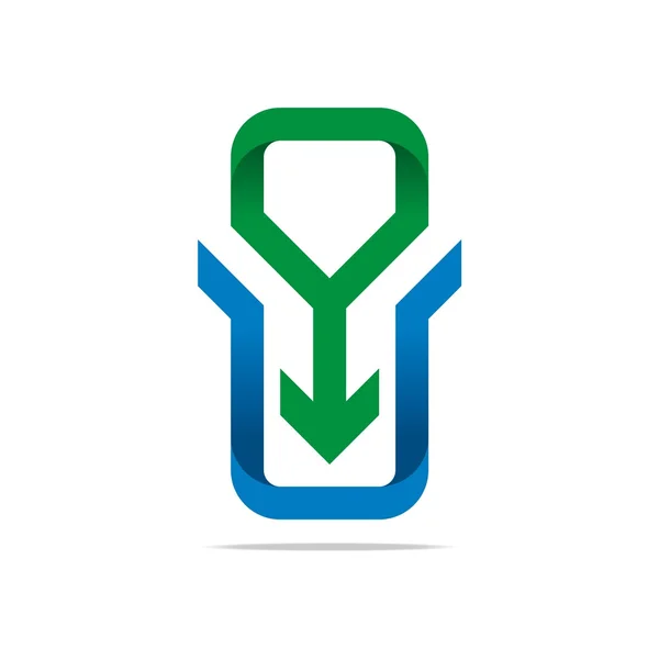 Логотип Анотація Стрілка Коло Піктограма Курсор Дизайн Анотація — стоковий вектор