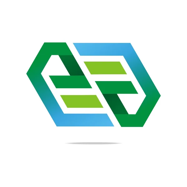 Logo absztrakt BETŰ sor hatszög Design szimbólum grafikus ikon vektor — Stock Vector