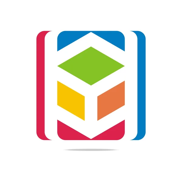 Logo abstrakt brev linje Hexagon Design Symbol grafisk ikonen vektor — Stock vektor