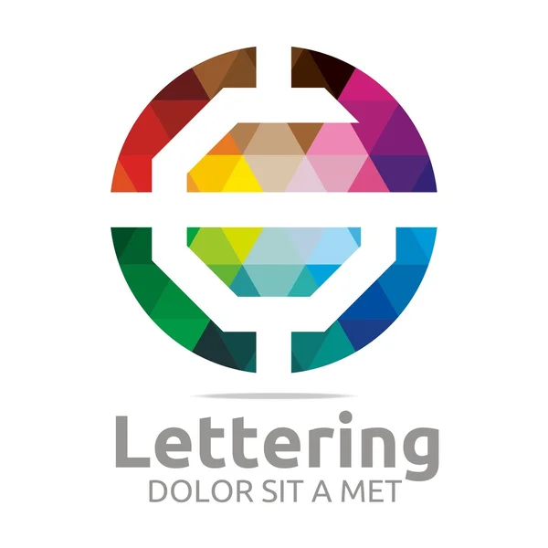 ロゴのアルファベット抽象的な虹文字頭文字 G シンボル アイコン デザインのベクトル — ストックベクタ