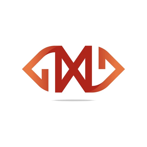 Logotipo letra X design — Vetor de Stock