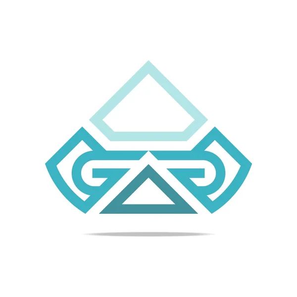 Bokstaven G ikonen Logotypdesign moderna — Stock vektor