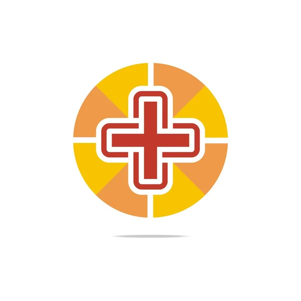 Logo Red Design icona medica perfetto — Vettoriale Stock