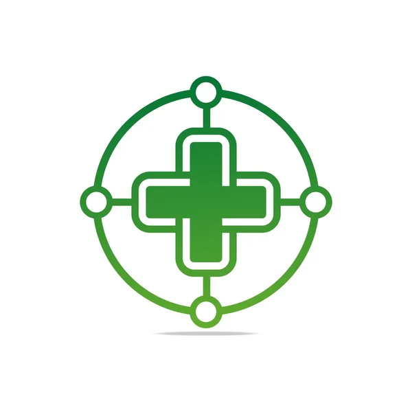Логотип медичних червоний значок дизайну ідеально підходить — стоковий вектор