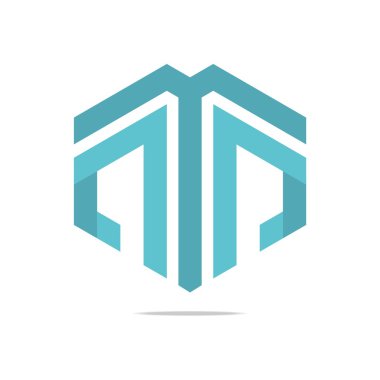 Logo tasarım Hexa ok mükemmel simge stil